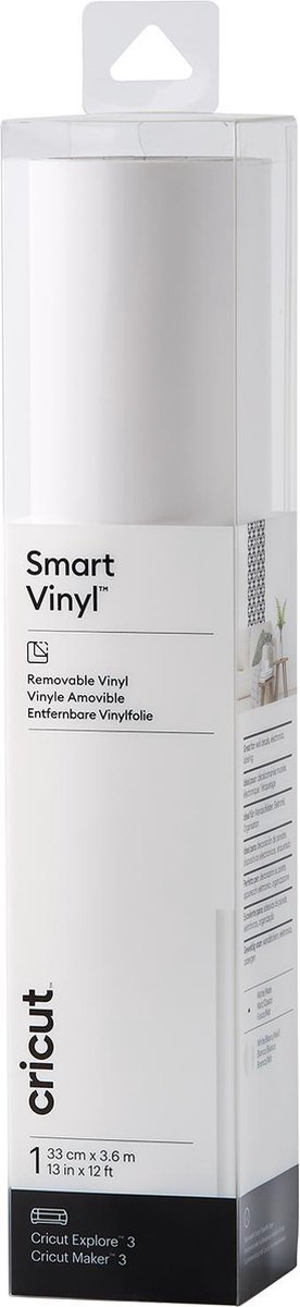 Cricut Vinyl Folie - Smart Vinyl - Verwijderbaar - 33 x 360 cm - Wit