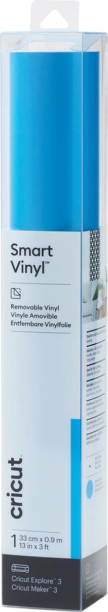 Cricut Vinyl Folie - Smart Vinyl - Verwijderbaar - 33 x 91 cm - Blauw