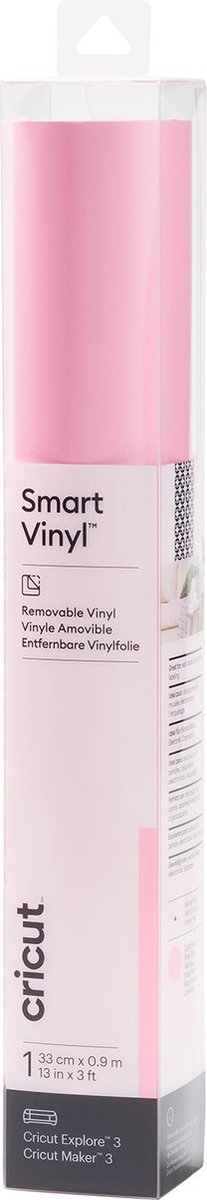 Cricut Vinyl Folie - Smart Vinyl - Verwijderbaar - 33x91cm - Lichtroze