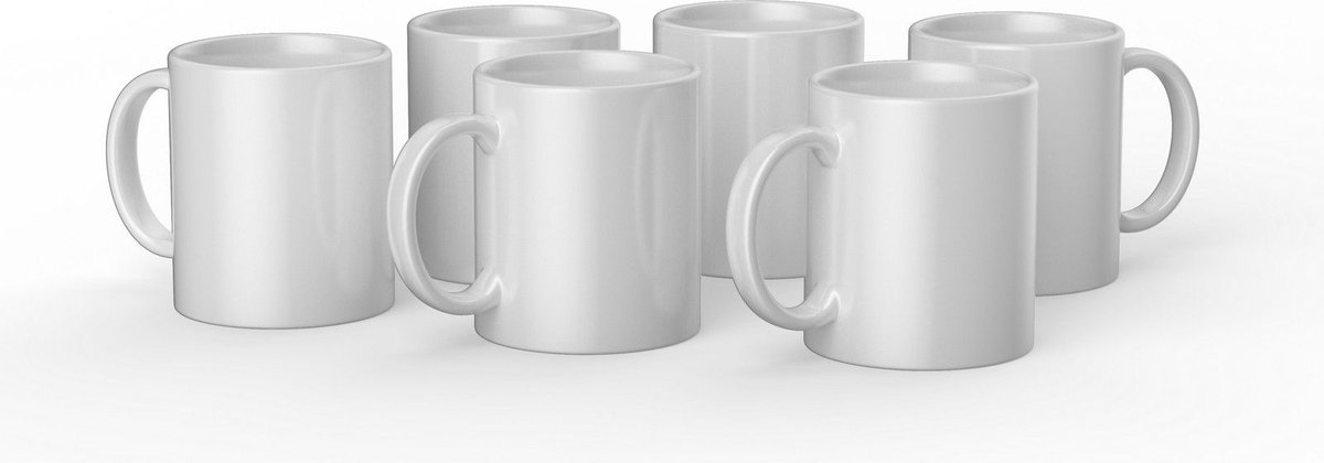 Cricut mug white 350ml (6 pieces)