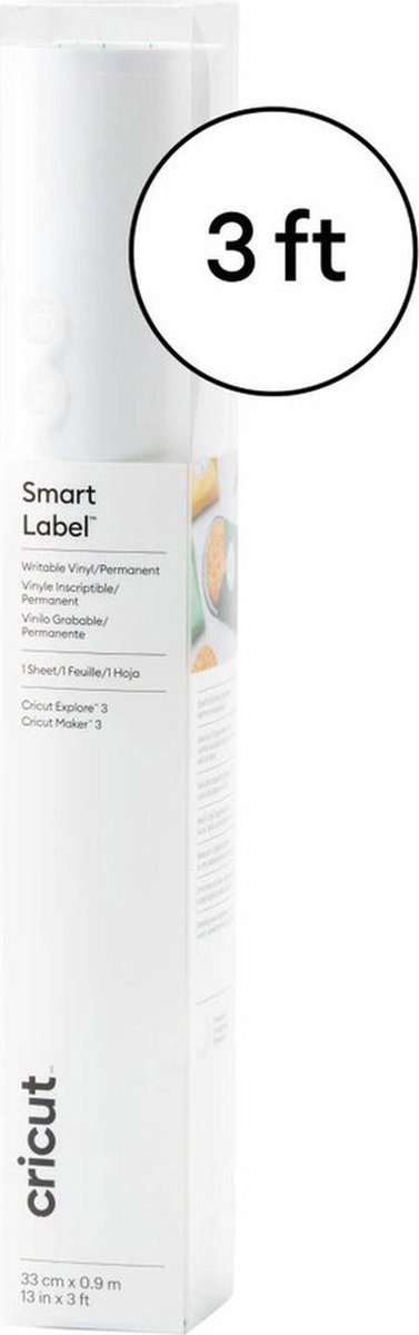 Smart Label permanent, beschrijfbaar transparant