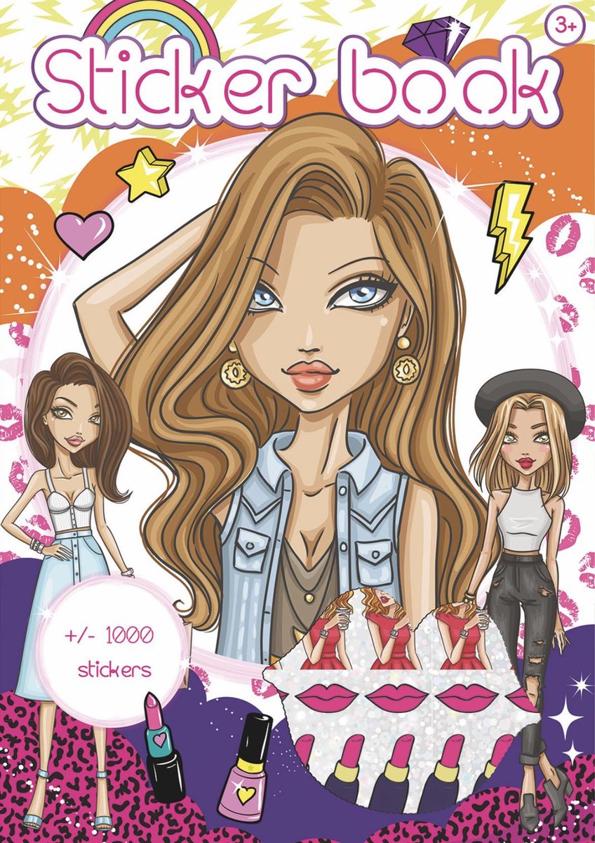 CULORE - Stickerboek - Tieners - Make-up - 1000+ stickers