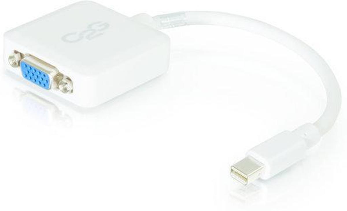 20cm Mini DisplayPort M to VGA F WHT