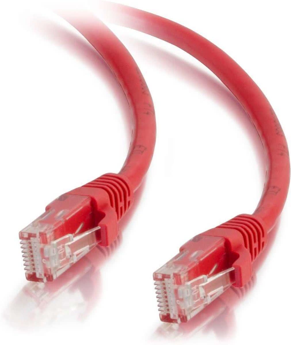 C2G - 350MHz Snagless Patch Kabel - Cat.5e / 0.50 meter / Rood