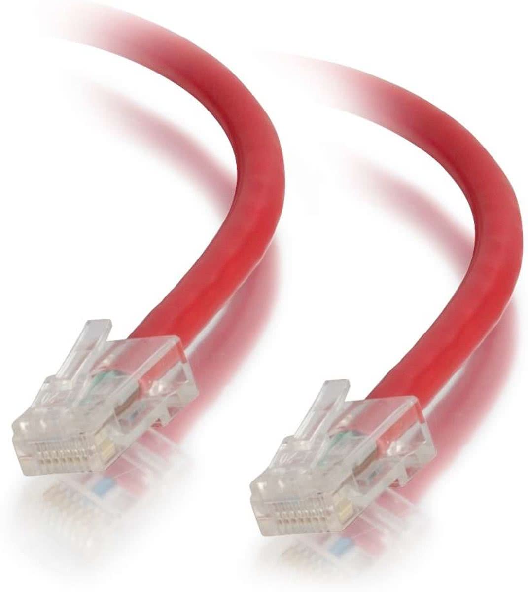 C2G 0,5 m Cat5e Non-Booted Unshielded (UTP) netwerkpatchkabel - rood