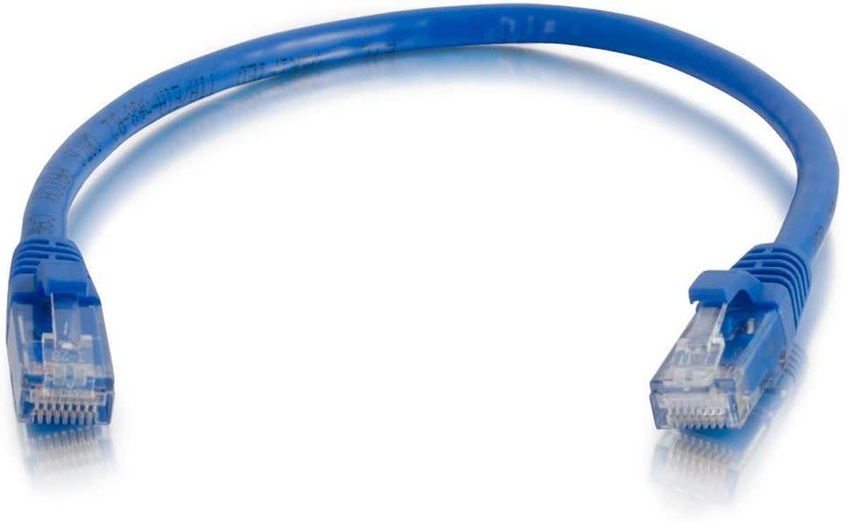 C2G 0,5m Cat6 Booted Unshielded (UTP) netwerkpatchkabel - blauw