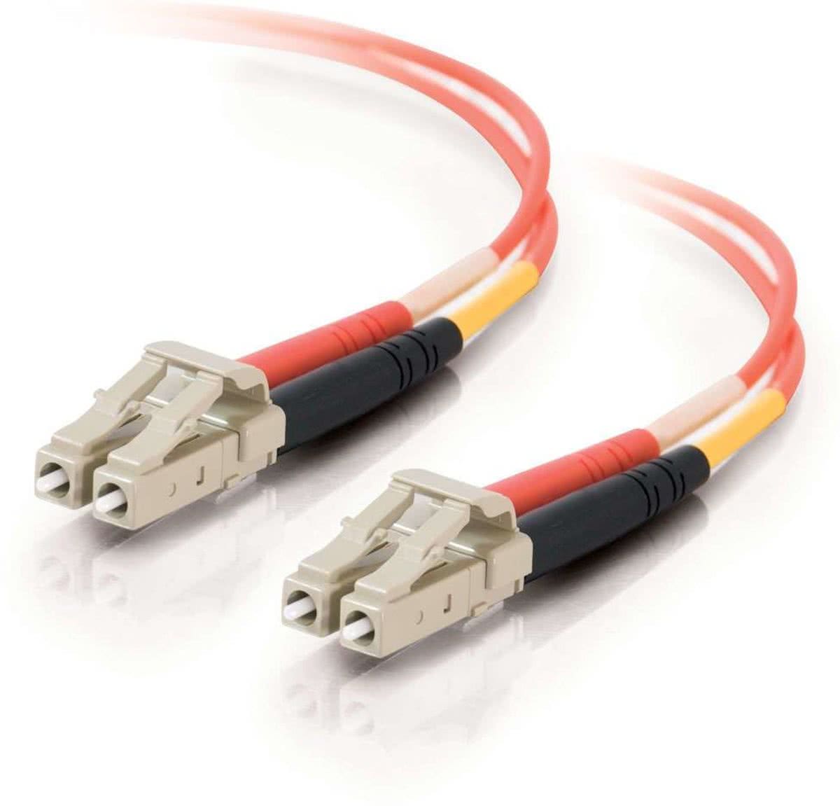 C2G 10m LC/LC LSZH Duplex 50/125 Multimode Fibre Patch Cable 10m LC LC Oranje Glasvezel kabel