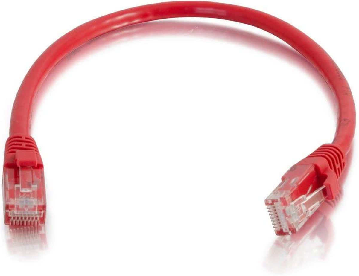 C2G 1m Cat6 Booted Unshielded (UTP) netwerkpatchkabel - rood