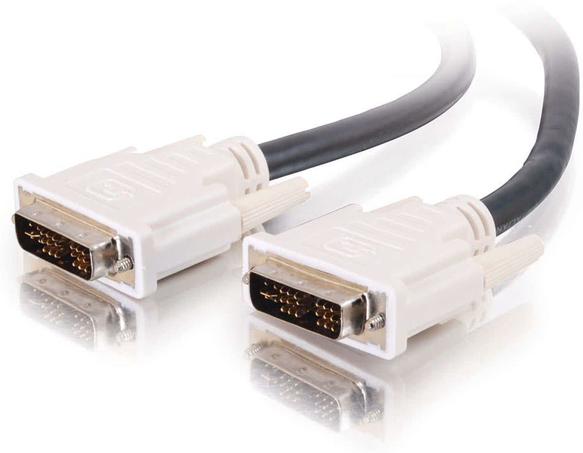 C2G 1m DVI-I M/M Single Link Digital/Analogue Video Cable 1m DVI-I DVI-I Zwart DVI kabel