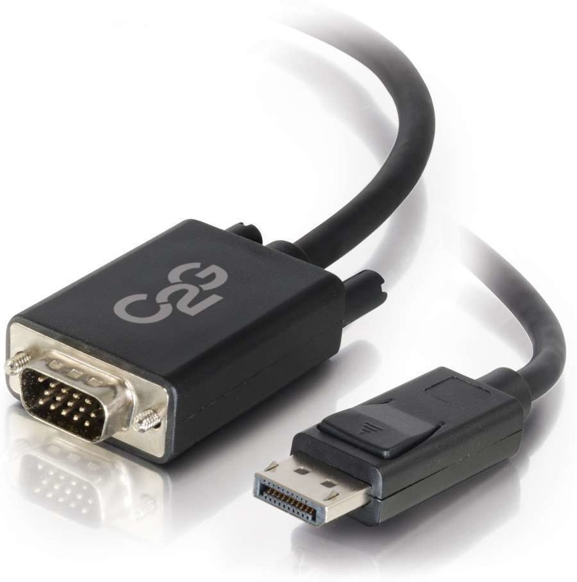 C2G 2.0m DisplayPort M / VGA M 2m DisplayPort VGA (D-Sub) Zwart