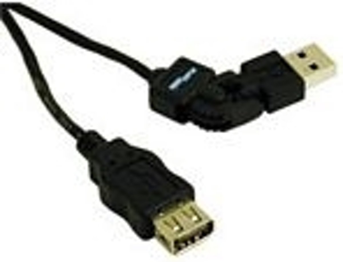 C2G 2m FlexUSB 2.0 A/A Cable 2m USB A USB A Mannelijk Vrouwelijk Zwart USB-kabel