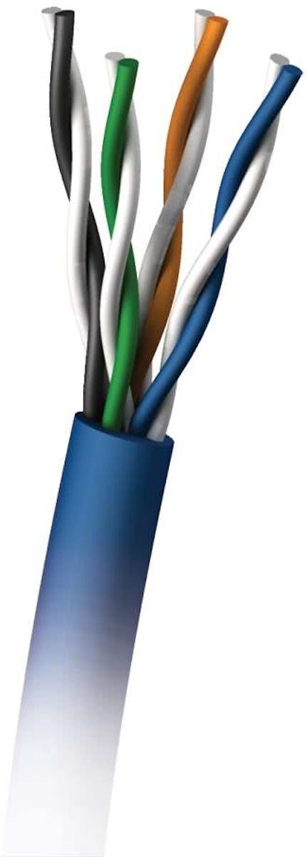 C2G 305M Cat5E 350MHz UTP Solid PVC CMR Cable 305m Cat5e U/UTP (UTP) Blauw netwerkkabel