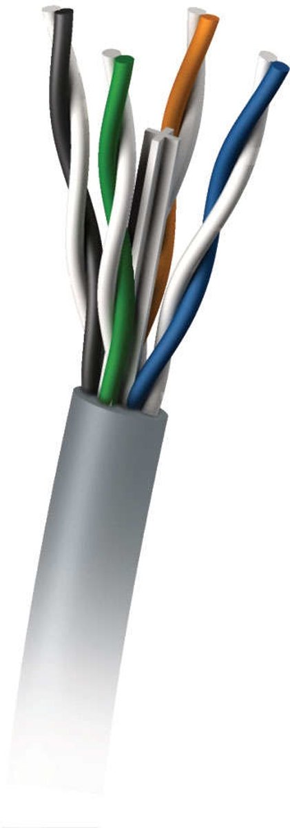 C2G 305M Cat6 350MHz UTP Solid PVC CMR Cable 305m Cat6 U/UTP (UTP) Blauw netwerkkabel