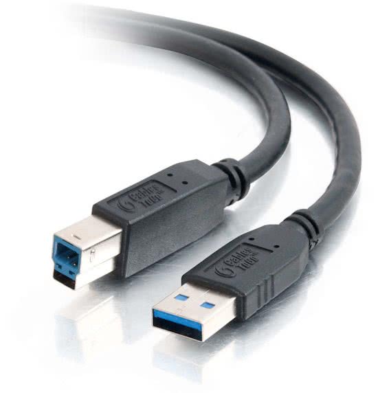 C2G 3m USB 3.0 3m USB A USB B Mannelijk Mannelijk Zwart USB-kabel