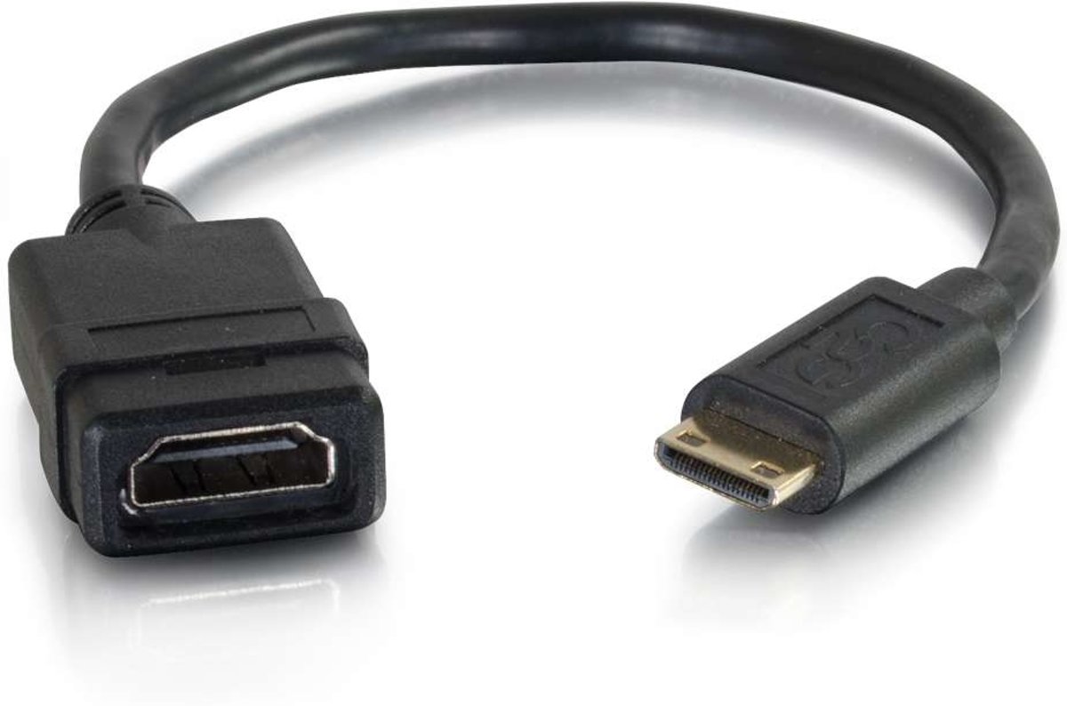 C2G 80506 0.2m Mini-HDMI HDMI Zwart HDMI kabel