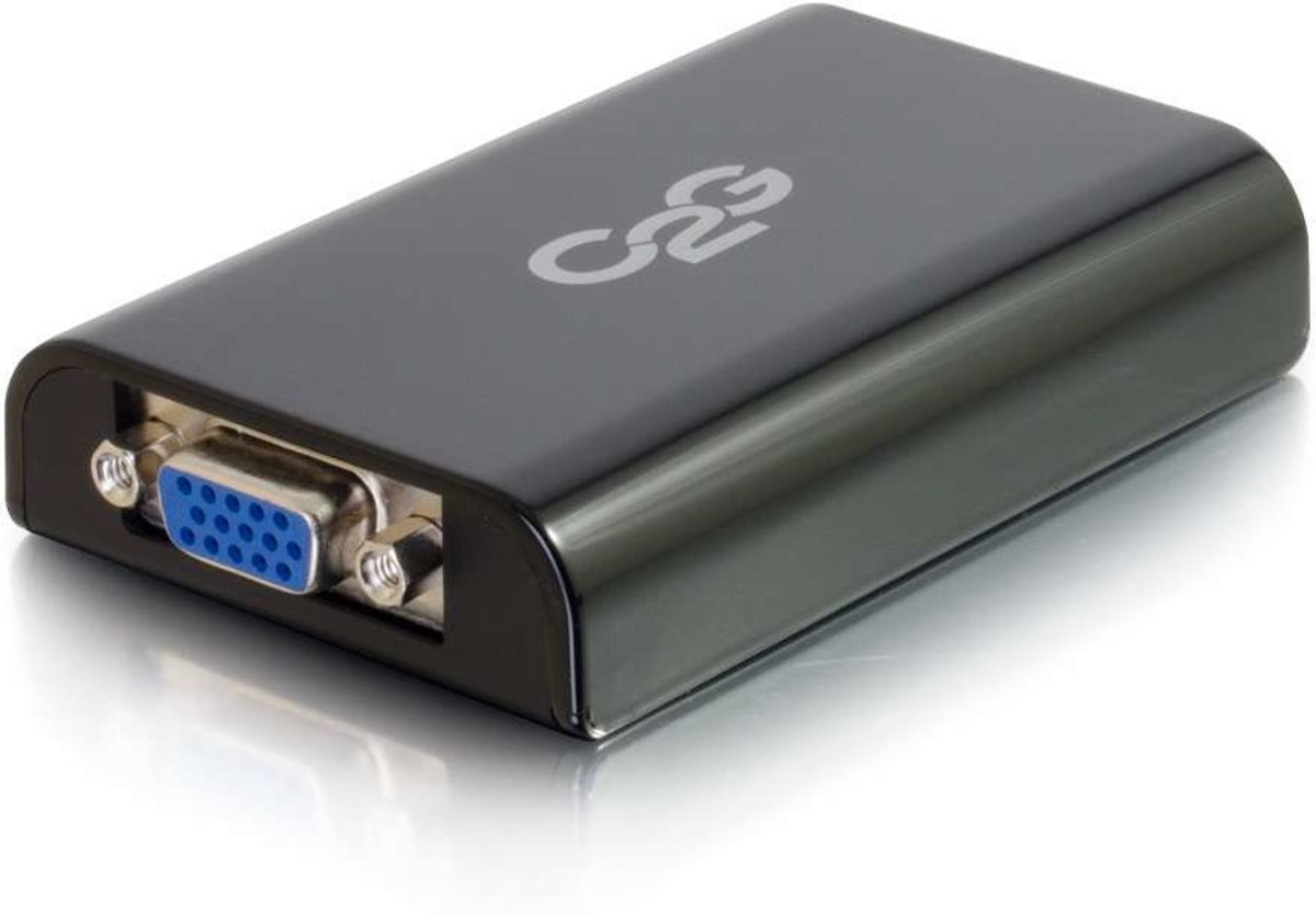 C2G 81930 USB 3.0 Micro-B HD15 Zwart kabeladapter/verloopstukje