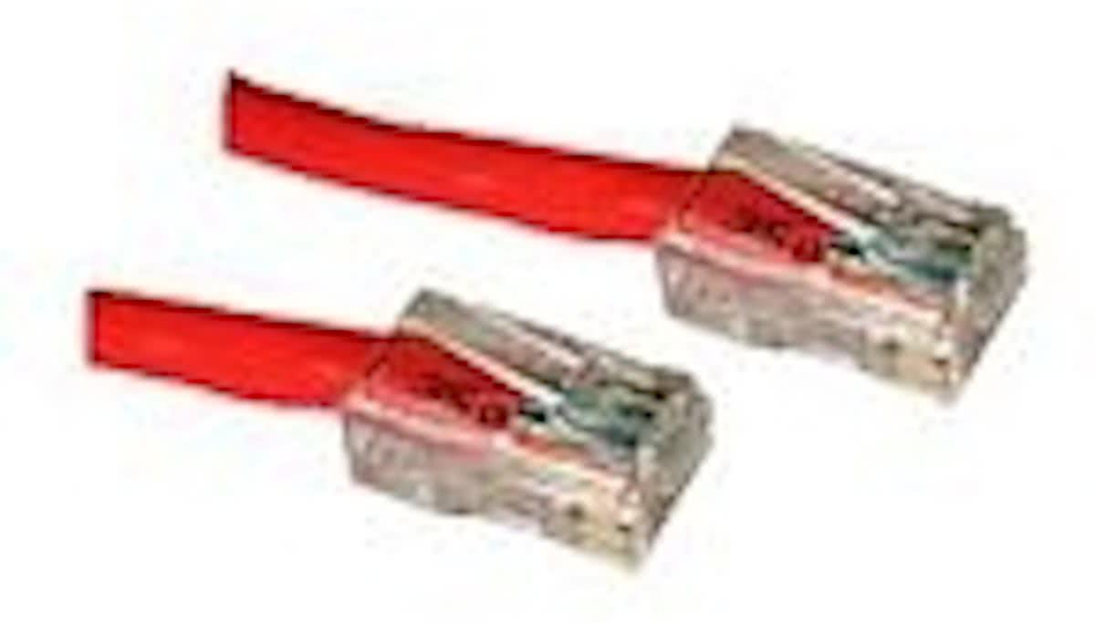 C2G Cat5E Crossover Patch Cable Red 0.5m 0.5m Rood netwerkkabel