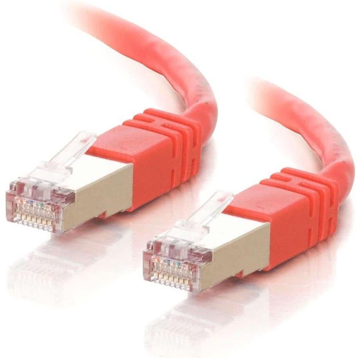 C2G Cat5E STP 10m 10m Cat5e U/FTP (STP) Rood netwerkkabel