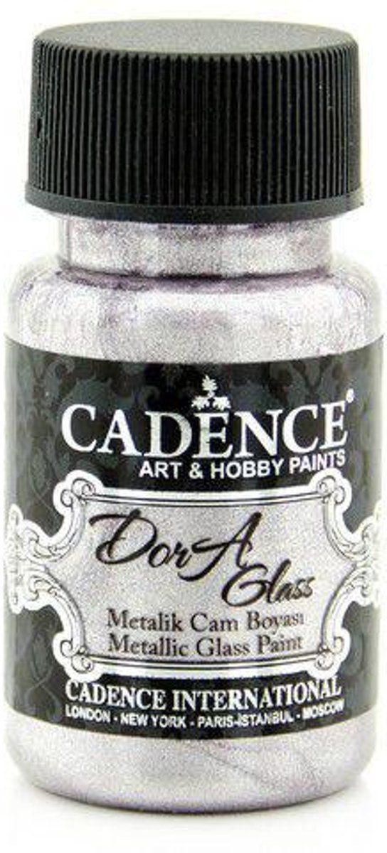 Cadence Dora Glas & Porselein verf Metallic Antieke lila 01 013 3149 0050  50 ml