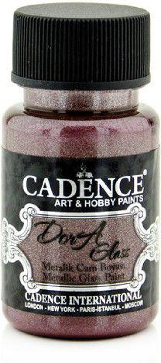 Cadence Dora Glas & Porselein verf Metallic Bright Maroon 01 013 3157 0050  50 ml