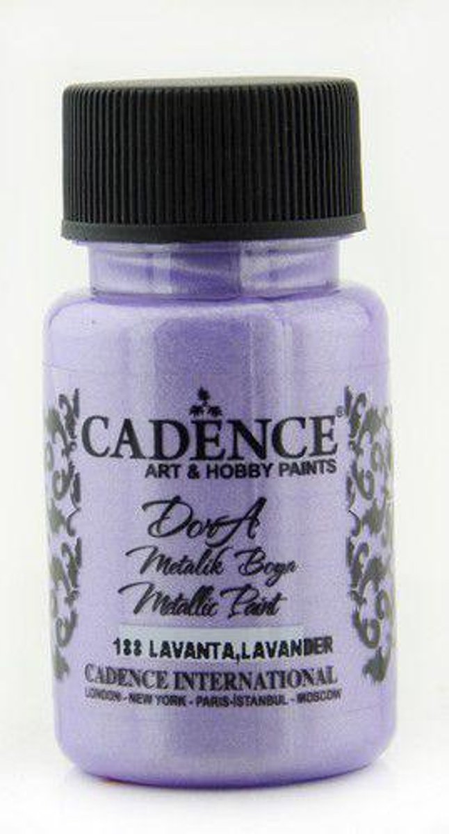 Cadence Dora metallic verf Lavendel 01 011 0188 0050  50 ml