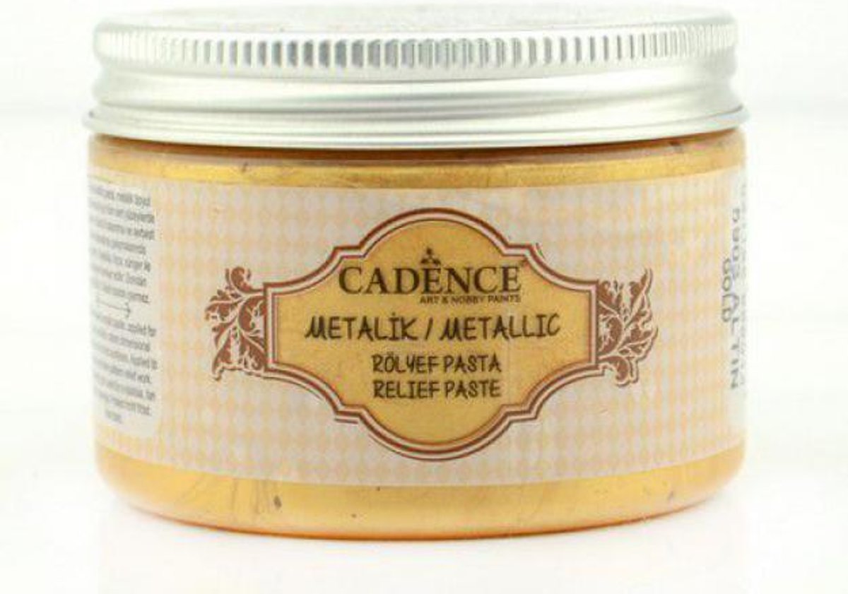 Cadence Metallic Relief Pasta Goud 01 085 5903 0150  150 ml