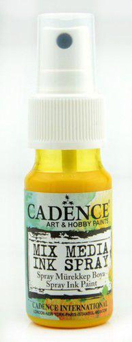 Cadence Mix Media Inkt spray Geel 01 034 0002 0025  25 ml