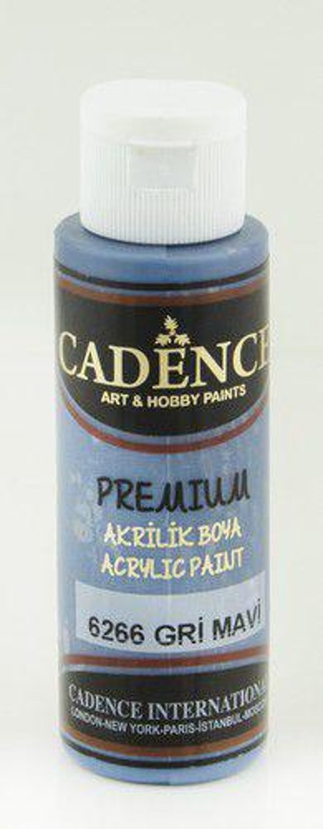 Cadence Premium acrylverf (semi mat) Grijs blauw 01 003 6266 0070  70 ml