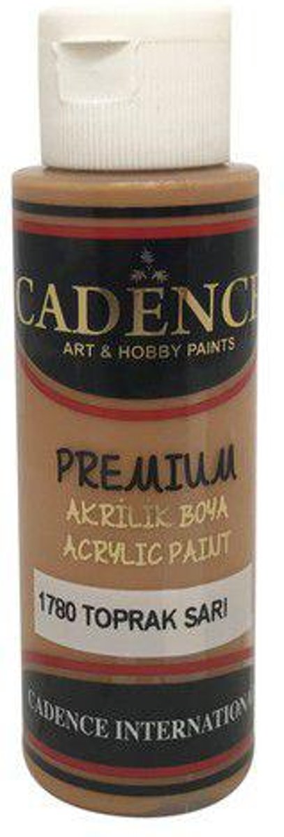 Cadence Premium acrylverf (semi mat) Ground - geel 01 003 1780 0070  70 ml