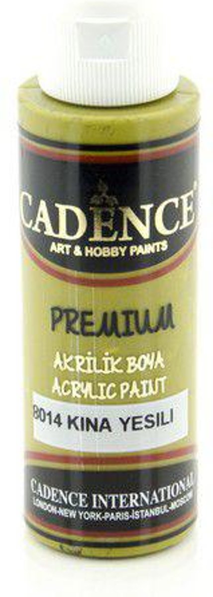 Cadence Premium acrylverf (semi mat) Henna groen 01 003 8014 0070  70 ml