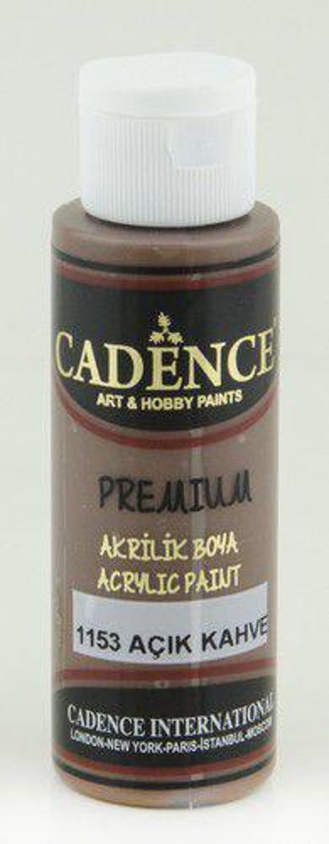 Cadence Premium acrylverf (semi mat) Lichtbruin 01 003 1153 0070  70 ml