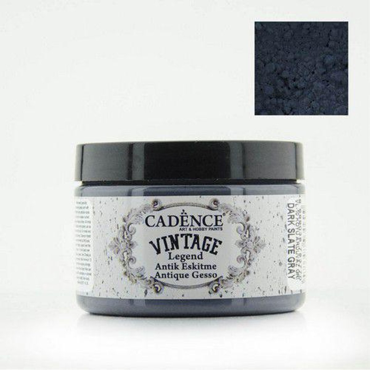 Cadence Vintage Legend gesso Dark Slate - grijs 01 025 0010 0150  150 ml