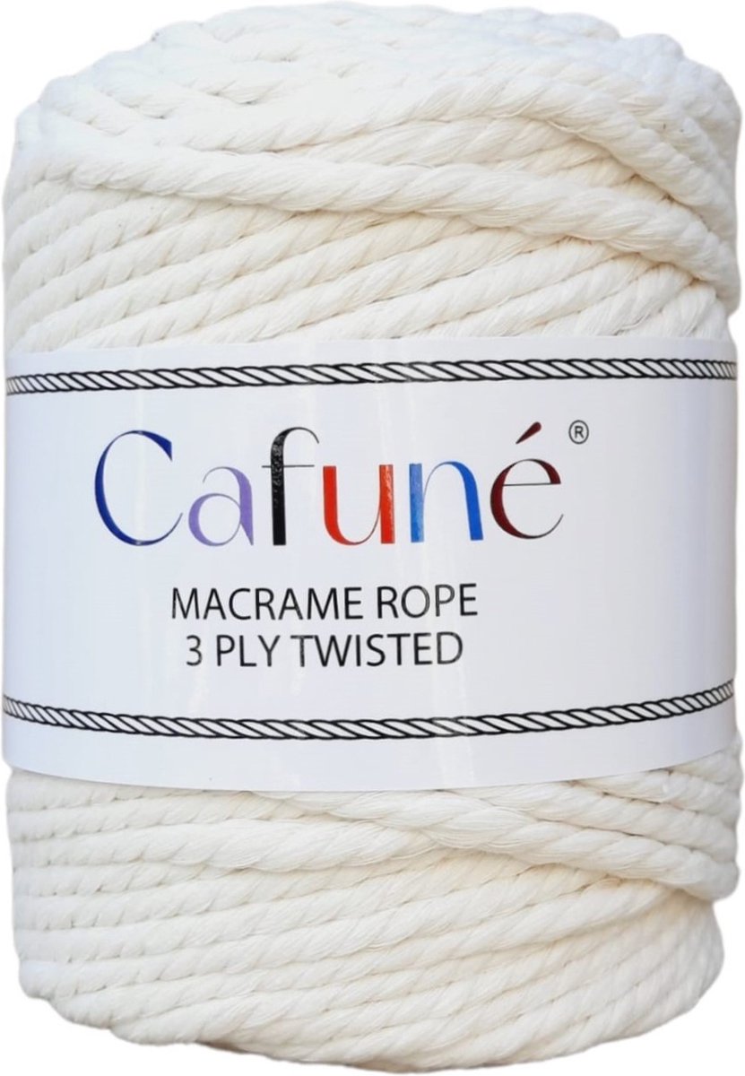 3 ply macrame touw 5 mm-500 gr-70 mt