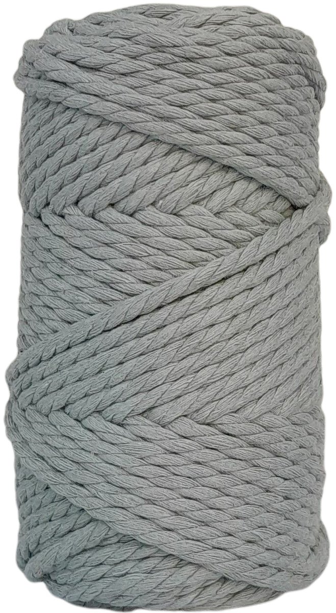 CAFUNÉ PREMIUM Triple Twisted Macramé Rope-5 mm.-Eucalyptus