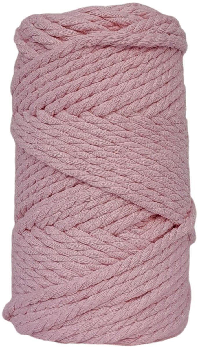 CAFUNÉ PREMIUM Triple Twisted Macramé Rope-5 mm.-Poeder