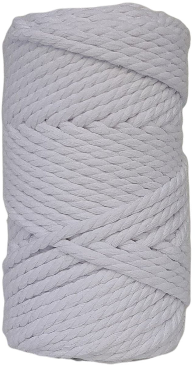 CAFUNÉ PREMIUMTriple Twisted Macramé Rope-5 mm.-Ecru