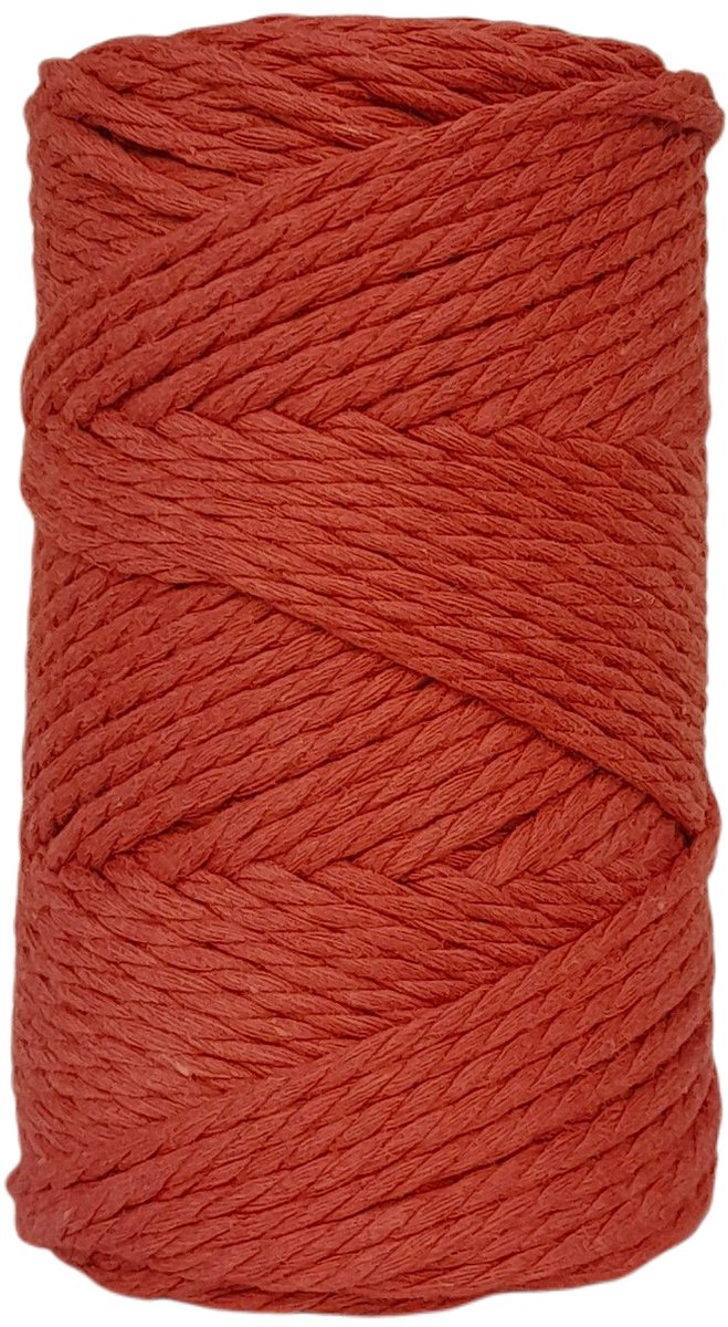 Cafuné Premium  Macramé Touw-3 mm-Terracotta