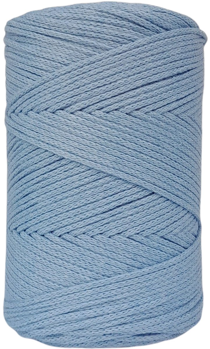   Premium macramé   2mm Baby Blue gevlochten  