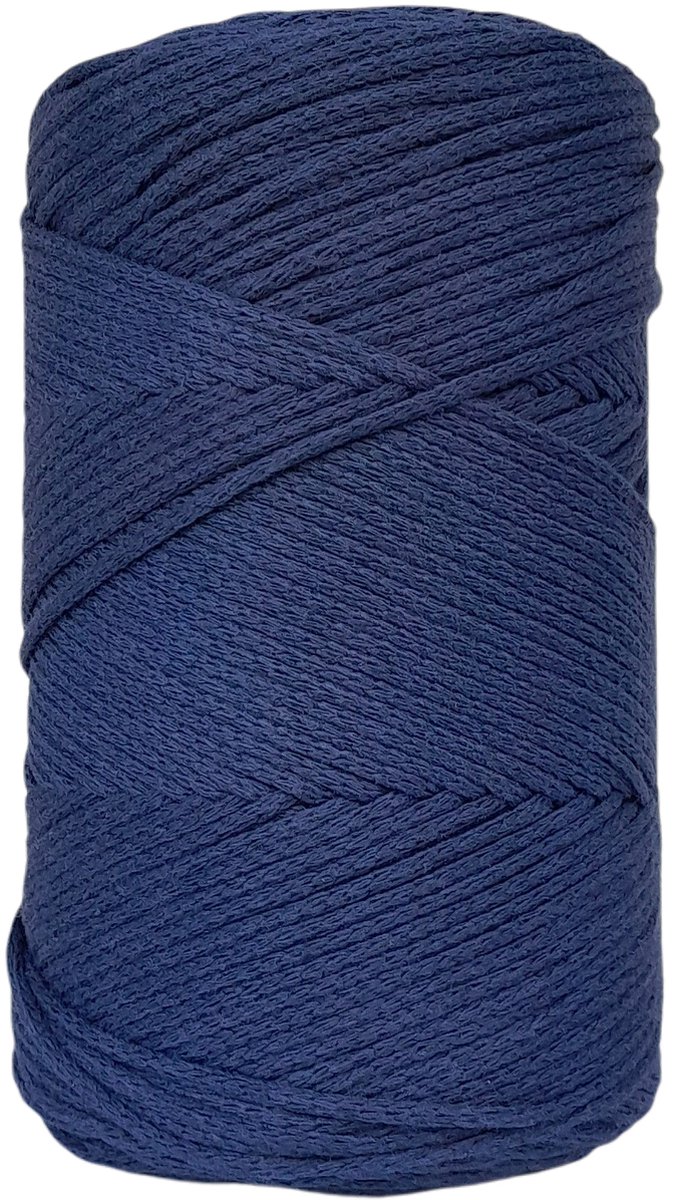   Premium macramé   2mm Navy gevlochten  