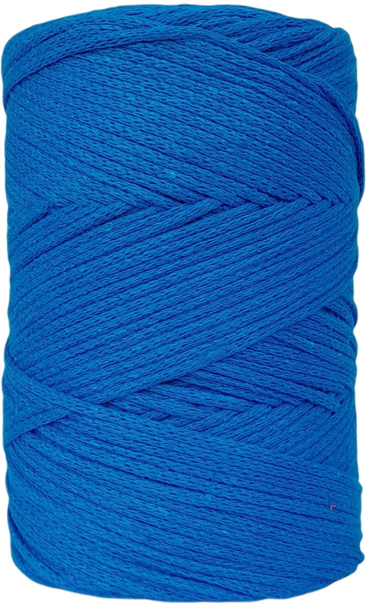   Premium macramé   2mm Turquoise gevlochten  