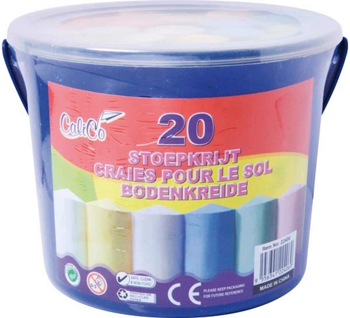 stoepkrijt   assorti 20 stuks