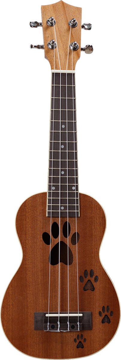 Calista Sopraan Ukelele Footprint Mahonie