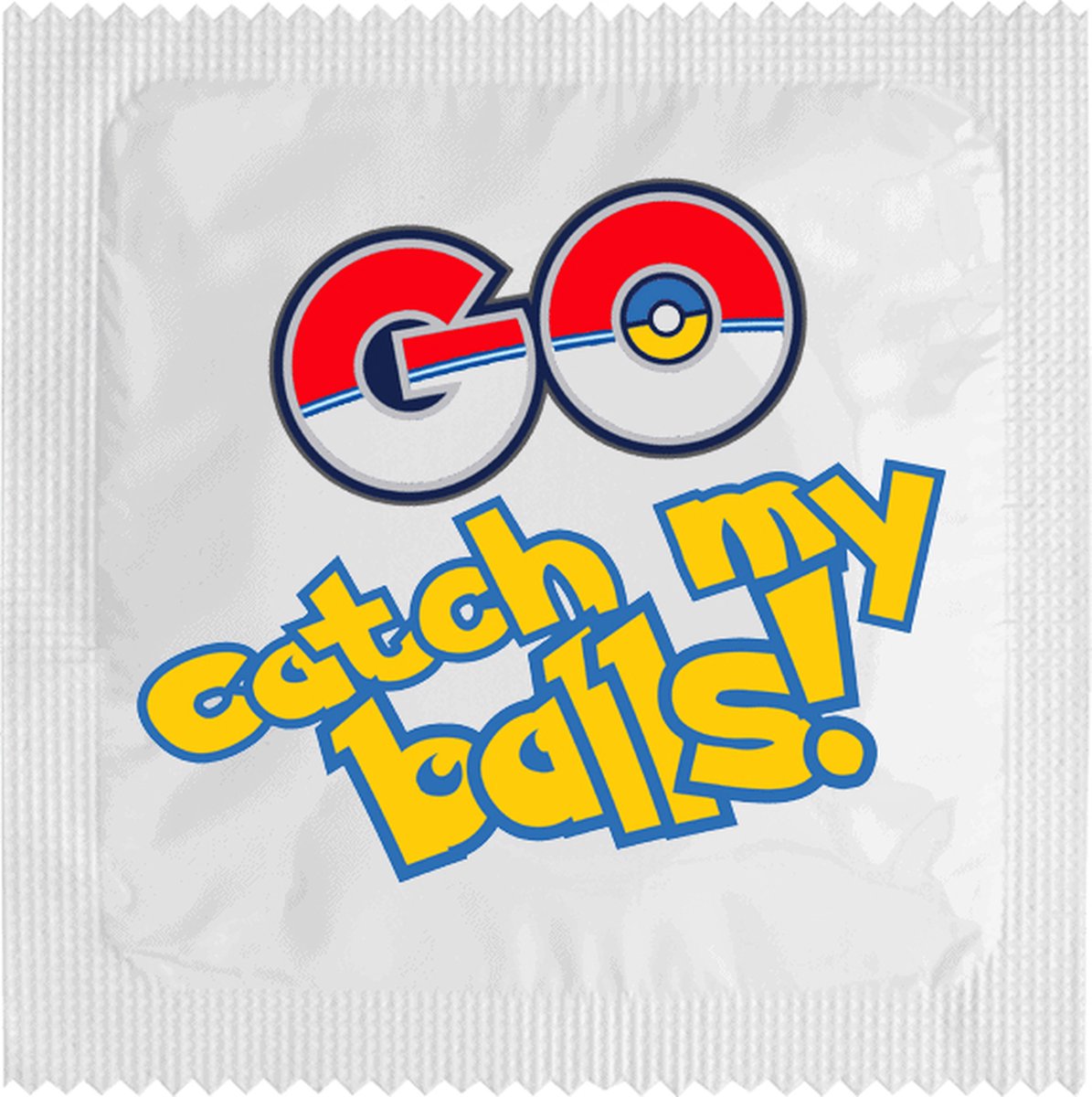 Condoom - Catch my balls! - 2 stiuks - per stuk verpakt