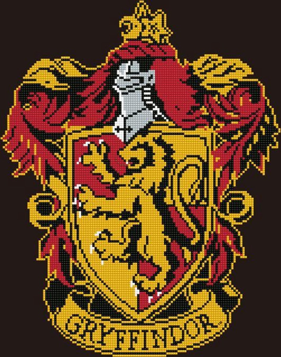 CD238000107 Camelot Dotz® - 40x50cm Gryffindor Crest Diamond Painting Kit Camelot Dotz