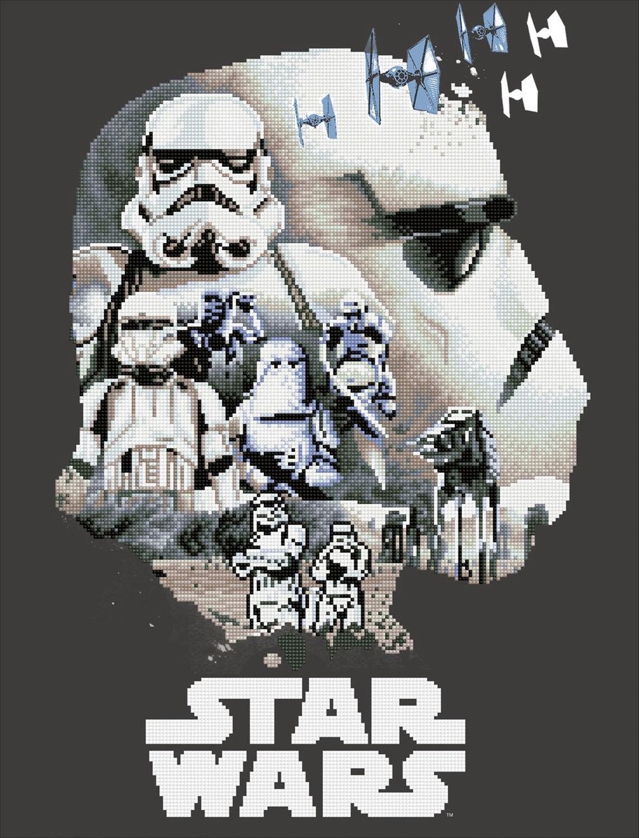 CD730100210 Camelot Dotz® - 52x68cm Stormtrooper Diamond Painting Kit