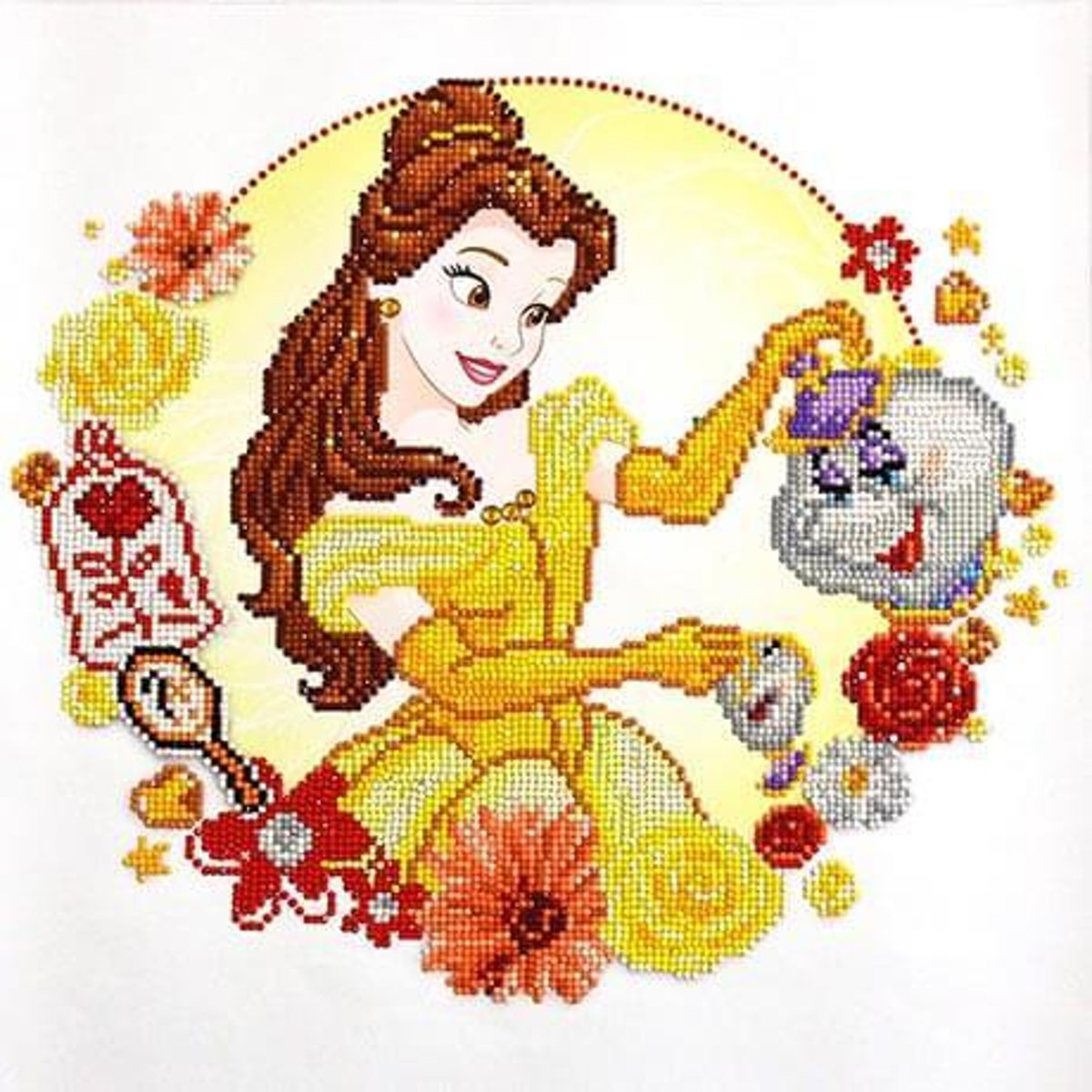 CD851000107   - 40cmx40cm Belles World Diamond Painting Kit (produced by Diamond Dotz®)