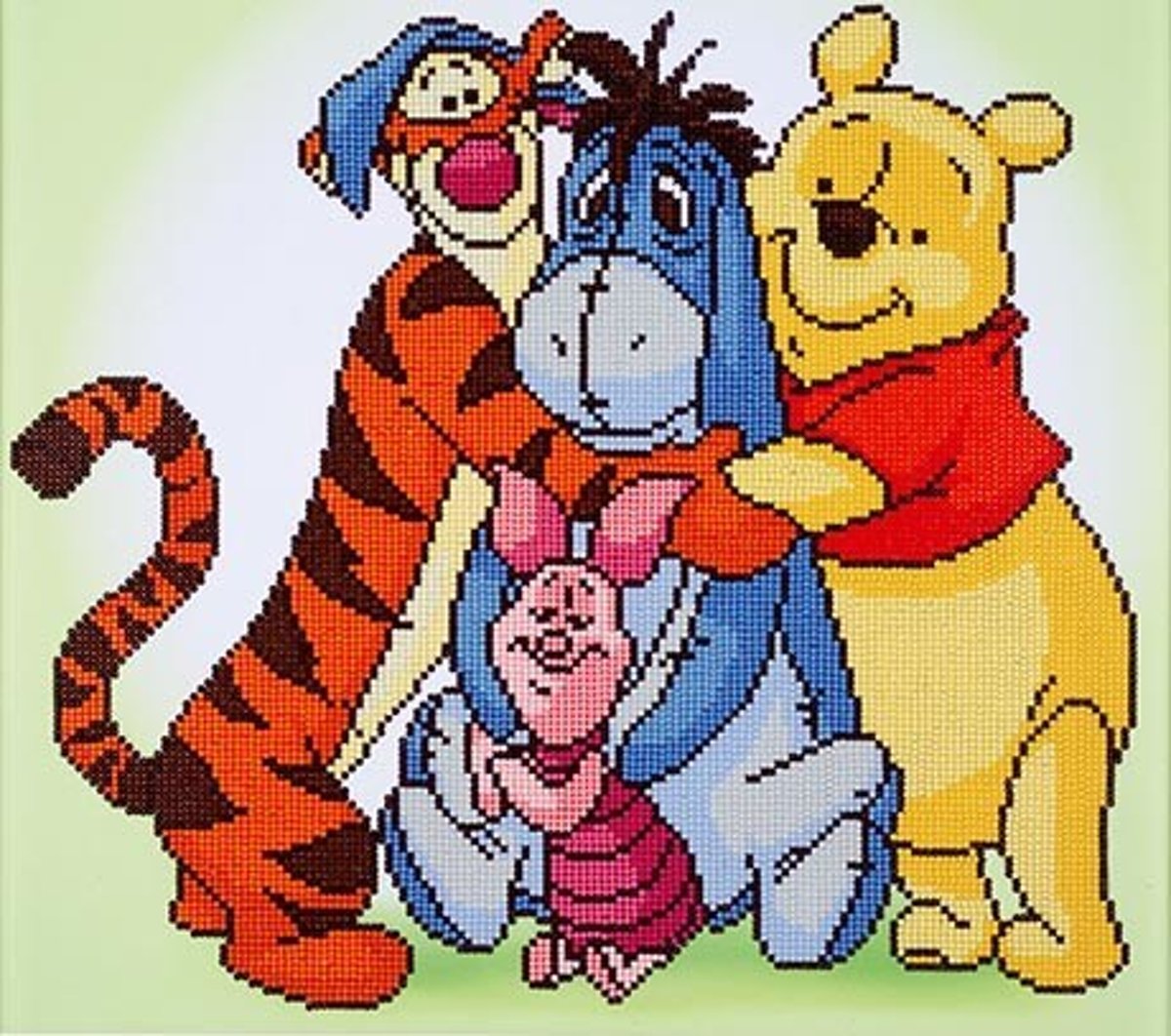 CD854300210   - 47cmx42cm Pooh & Friends Diamond Painting Kit (produced by Diamond Dotz®)