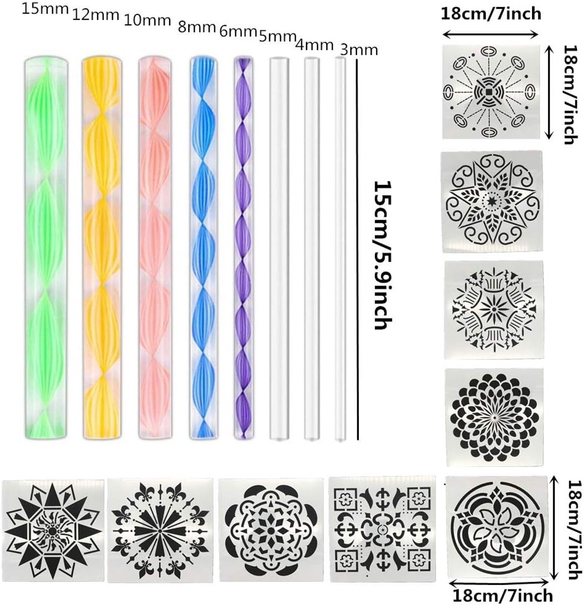   Mandala Stippengereedschap - Kunststof - Pen - Mandala