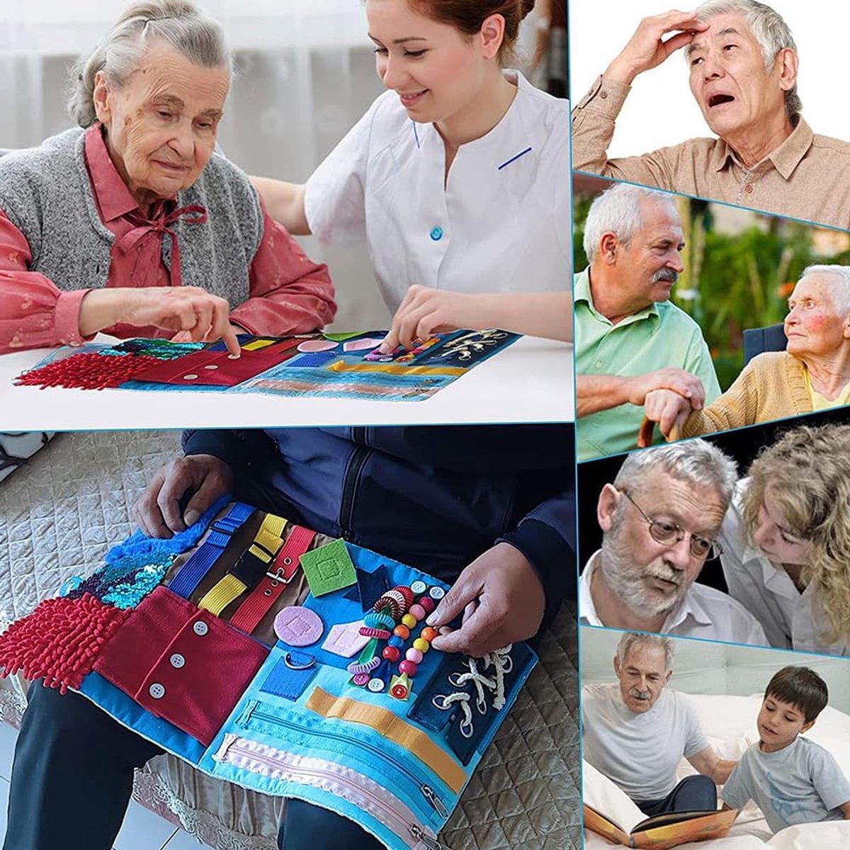 Candala nestdeken, dementiespeelgoed, dementie, ouderen, dementieactiviteit, handactiviteit, speelgoed voor de ziekte van Alzheimer, dementie, asperger, angst enz.