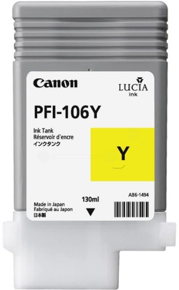 CANON PFI-106Y inktcartridge geel standard capacity 130 ml 1-pack